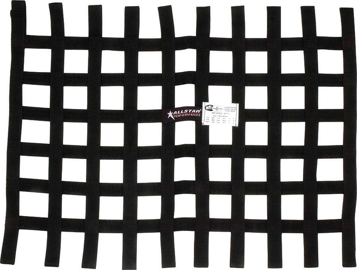 AllStar Window Net Loop Style 18 x 24 SFI Black